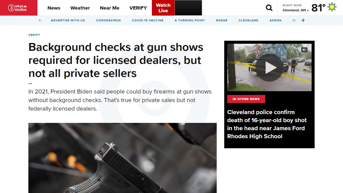 Can you buy a gun without a background check at a gun show ... - WKYC
